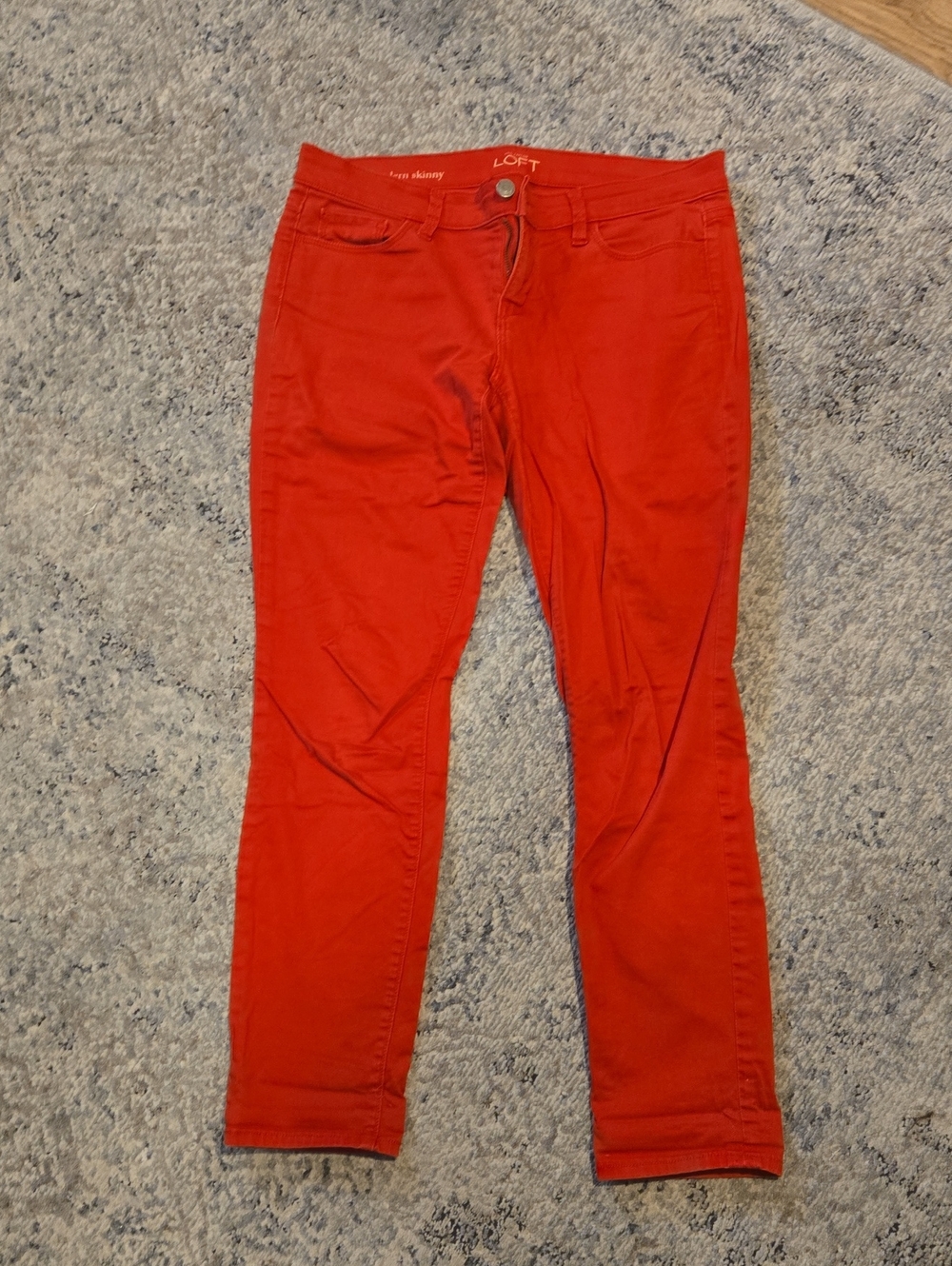 LOFT Red Skinny Jeans for Women